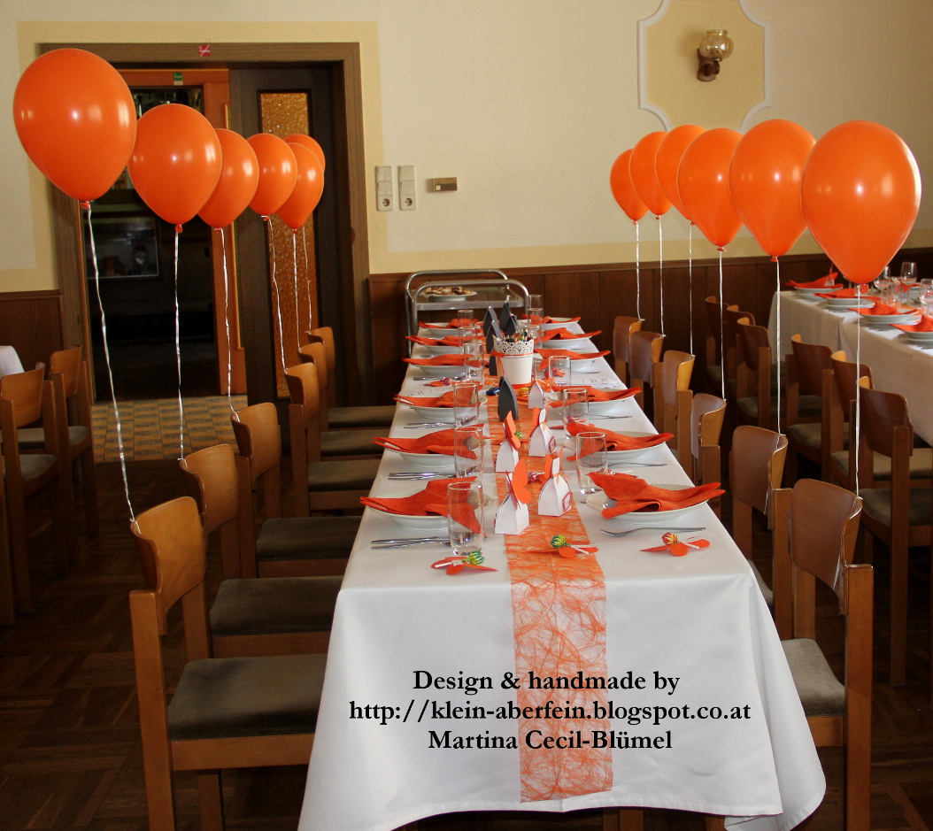 Klein Aber Fein Hochzeit In Orange Viele Schmetterlinge