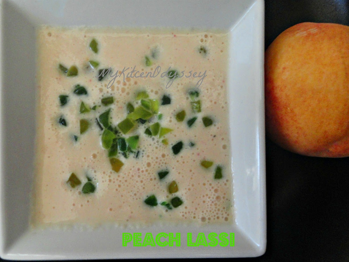 peach lassi