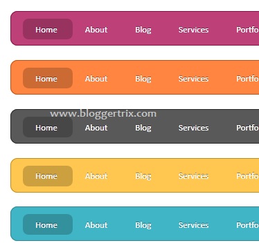 Stylish jquery menu bar Stylish jquery menu bar