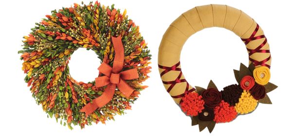Love this round-up of 25 budget friendly fall wreaths. They're all under $50!