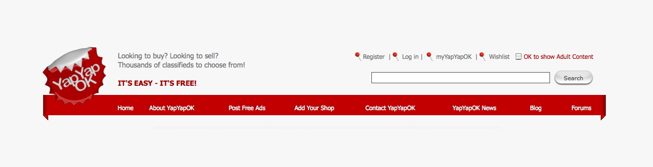 Yap Yap OK Classified and shop hosting website