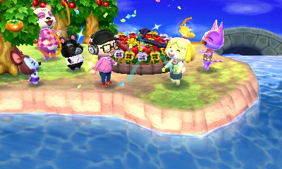 Trattoria Necco Mamma とび森 花時計が完成した の巻