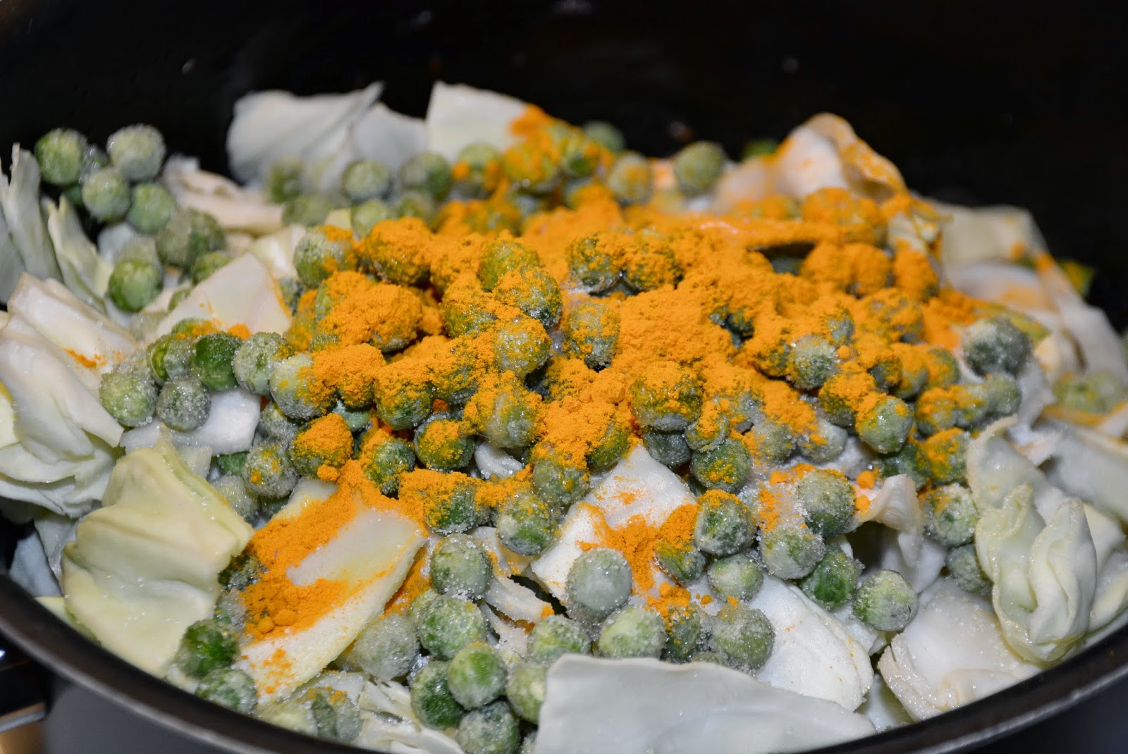 Nepali Tummy!! The Very Basic Cabbage Green Peas Curry Recipe!!