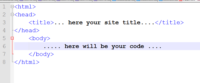 Write a website in html5