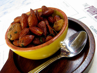 Pork Fried Almonds with Rosemary and Garlic at The Purple Pig in Chicago - Photo by Michelle Judd of Taste As You Go