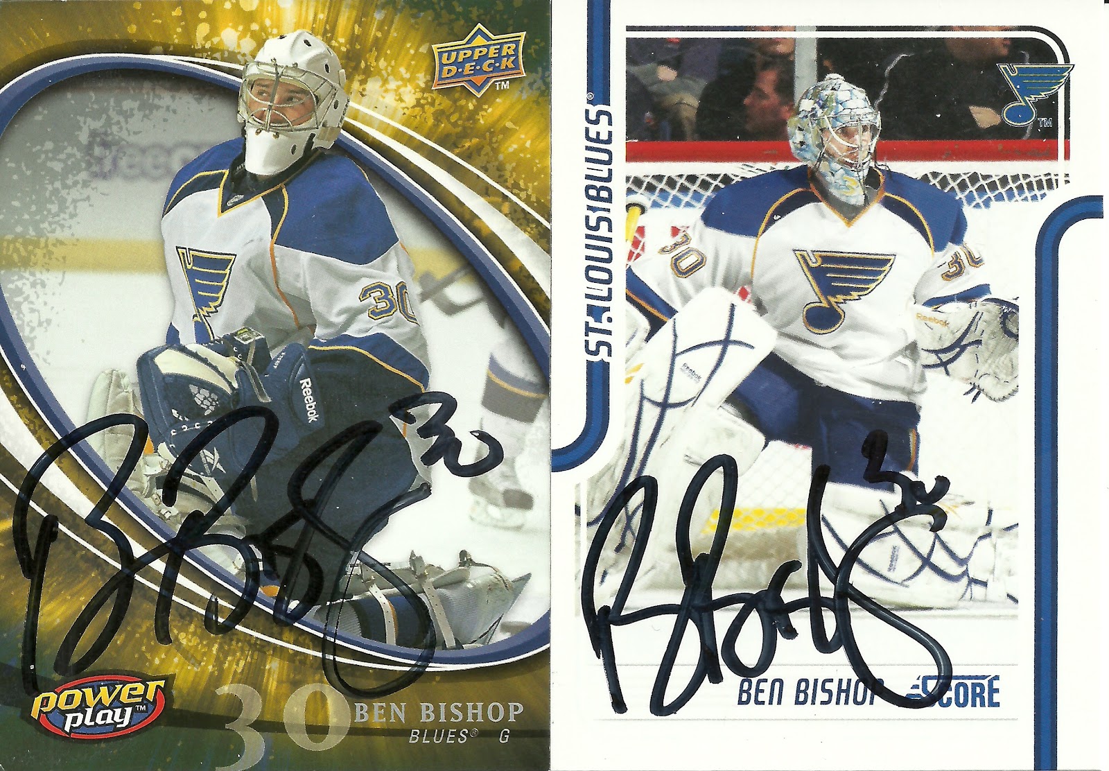 Ben Bishop Autographed Tampa Bay Lightning Blue Reebok Jersey