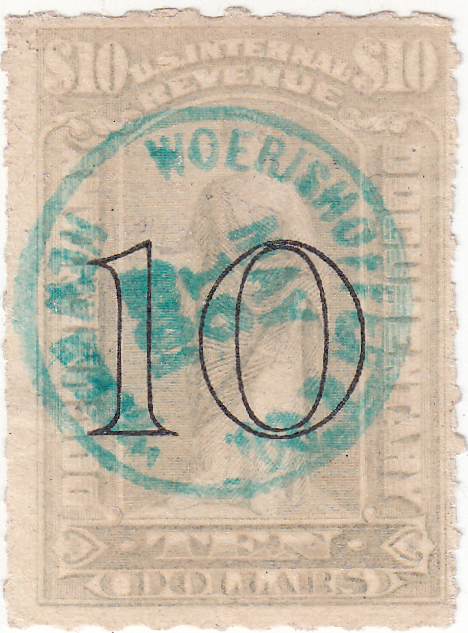 1894 CRITTENDEN & BERGMAN CO Stamp Dealer REG'D C/C, DETROIT - BERLIN,  ONTARIO!