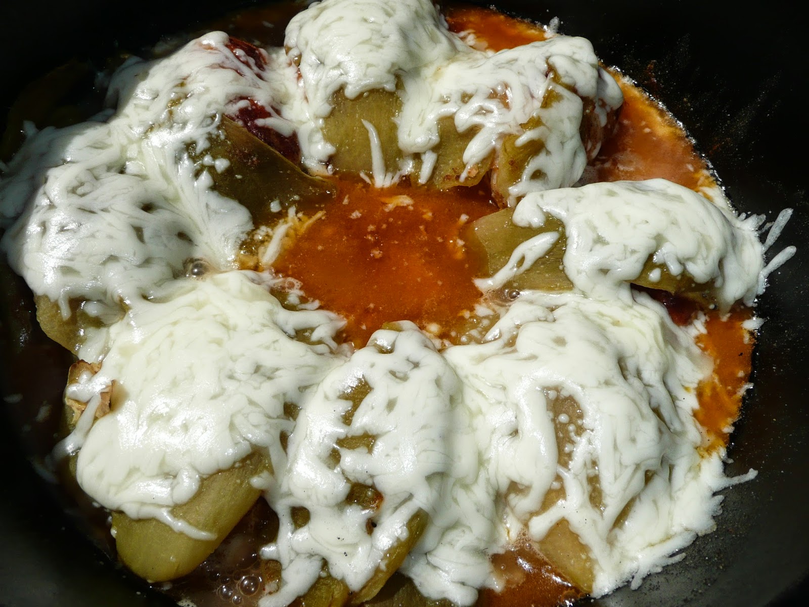 Everyday Dutch Oven Smothered Green Chile Pepper Chicken