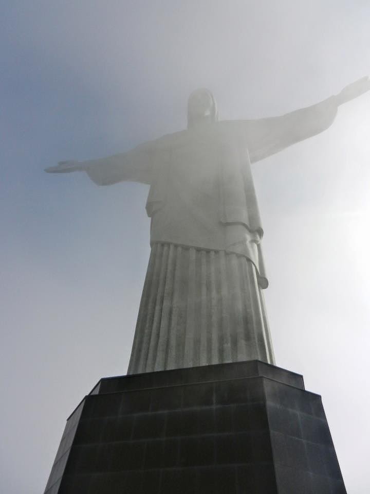 Statue of Christ The Redeemer in Rio De Janeiro