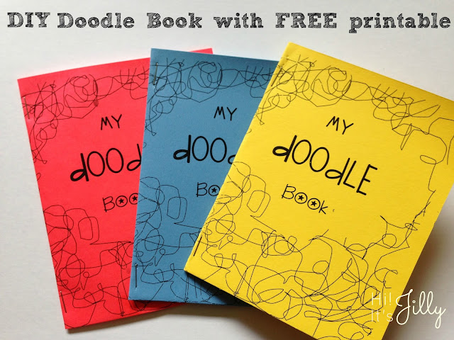 DIY Doodle Book with FREE Printables. Your kids will love them!