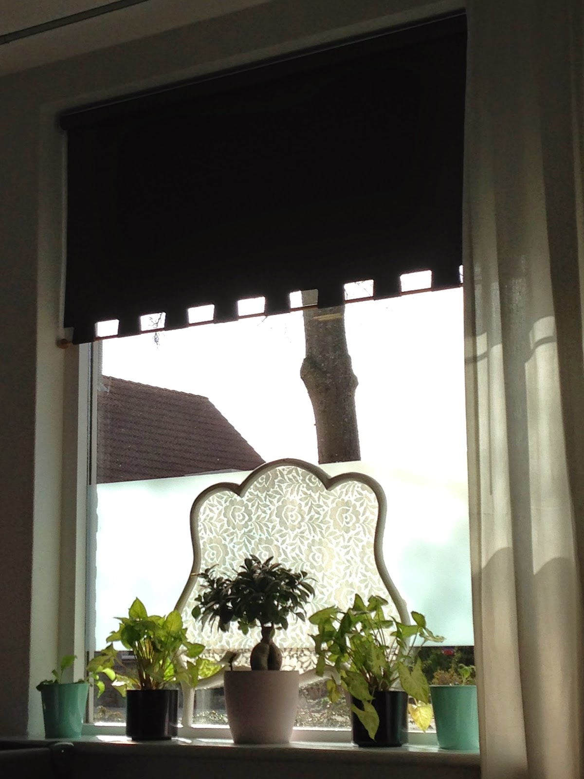 Shine and live your life: creatief: rolgordijnen verven