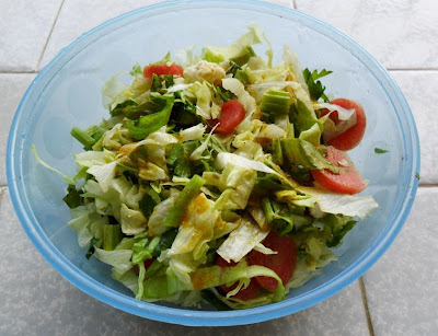 Celery, Carrot, Lettuce, Cauliflower Salad