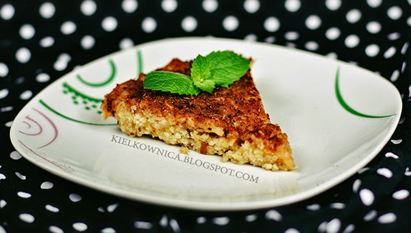 Szarlotka z kaszy jaglanej