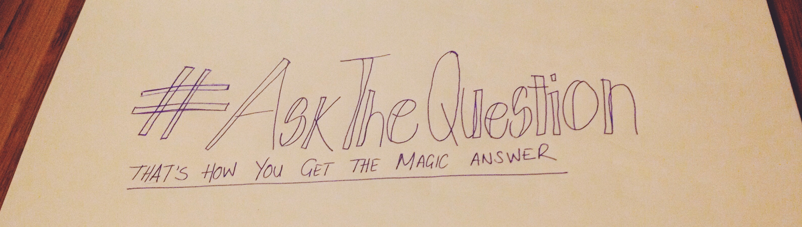 Ask The Question - A Project by Superlatively Rude Laura Jane Williams