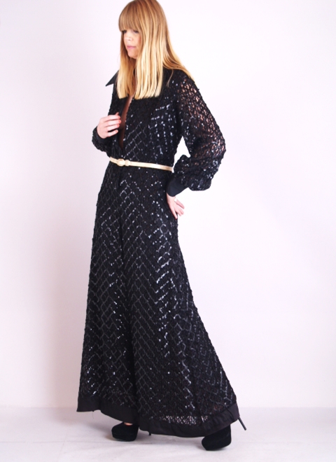 sequin jumpsuit bell bottom