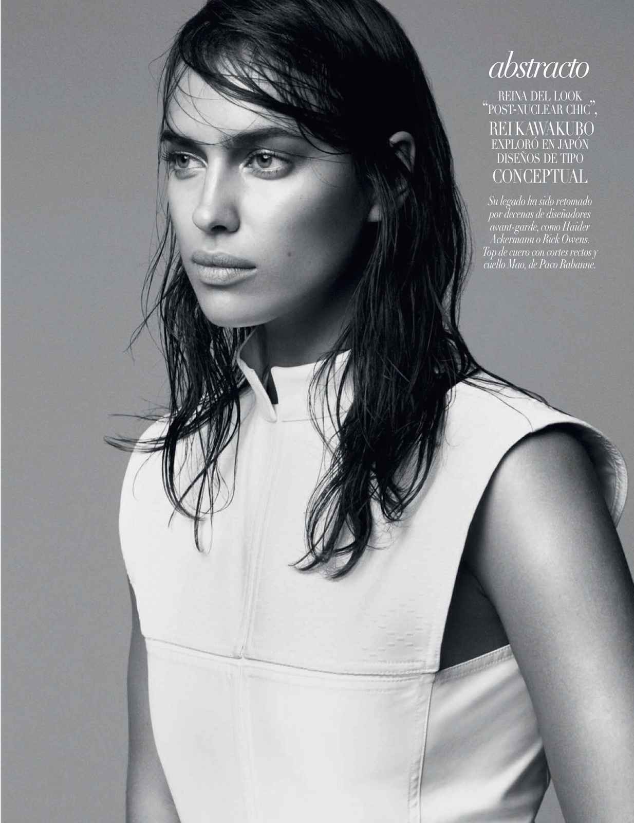 una visión etérea: irina shayk by david roemer for vogue mexico january