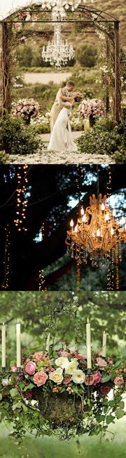 Chandeliers aren’t just for inside anymore…