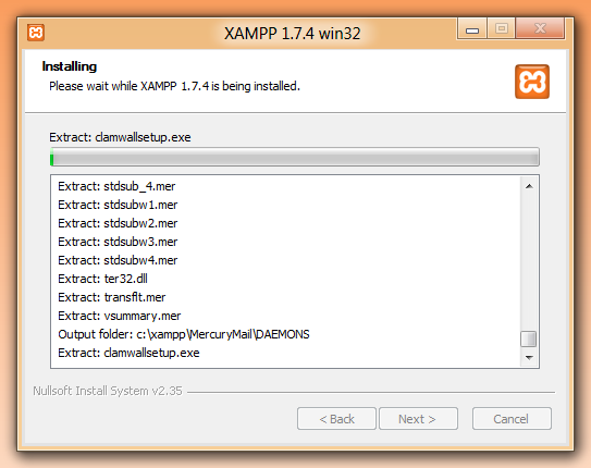 Cách dễ dàng để cài đặt webserver trong Windows XAMPP+1.7.4+win32_3