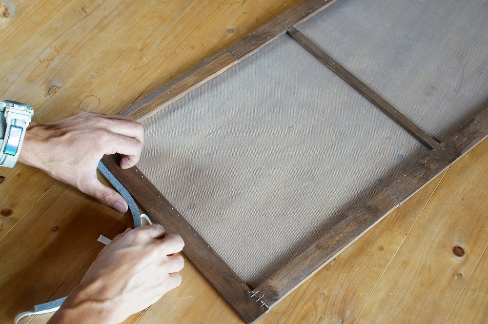 100円ショップの“すのこ”をバラして網戸を作ってみた THE FLOWING LIFE