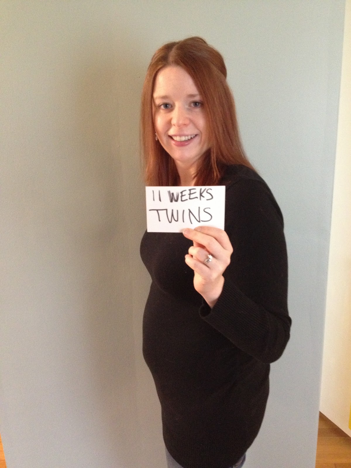 Twin Parenting: 11 week twin belly