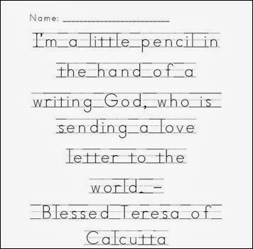 Printing Handwriting