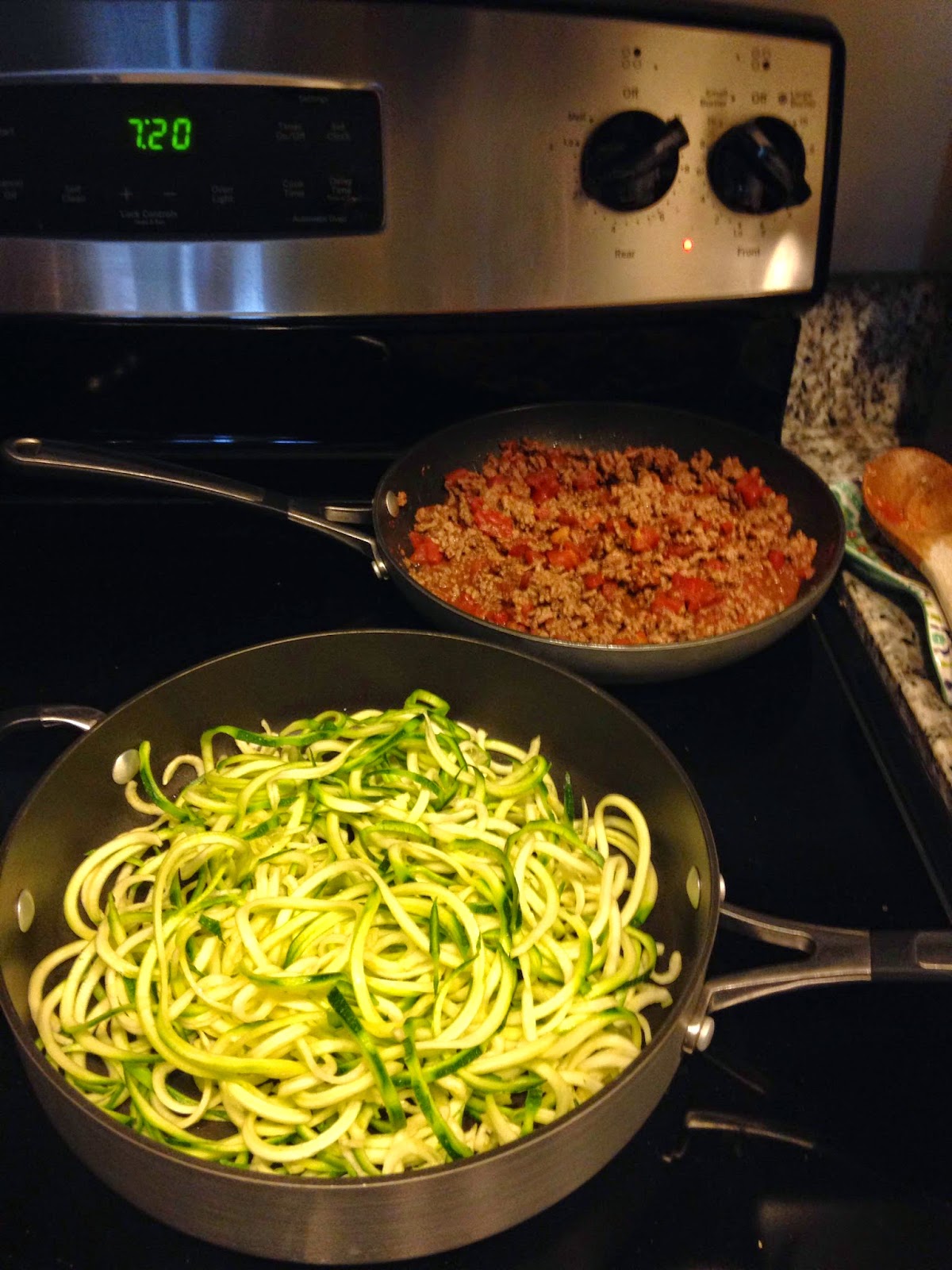 Zoodles with Meat Sauce One Fit Teacher