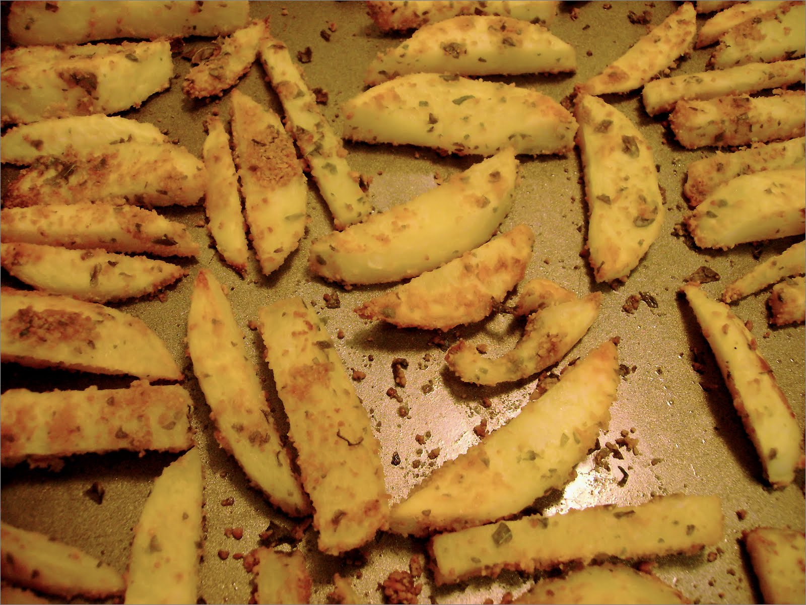 Becky Cooks Lightly Baked French Fries Recipe {Parmesan + Basil}