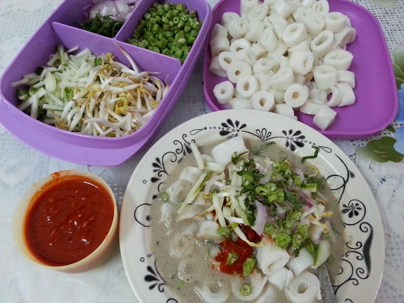 Laksam sudah siap dan boleh dinikmati.