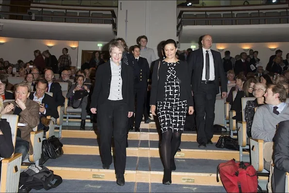 Crown Princess Victoria of Sweden attended a conference on "Agenda 2030 - The efforts necessary for Sweden to reach its global goals and sustainable development" at Stockholm City Conference Centre (Folkets Hus)