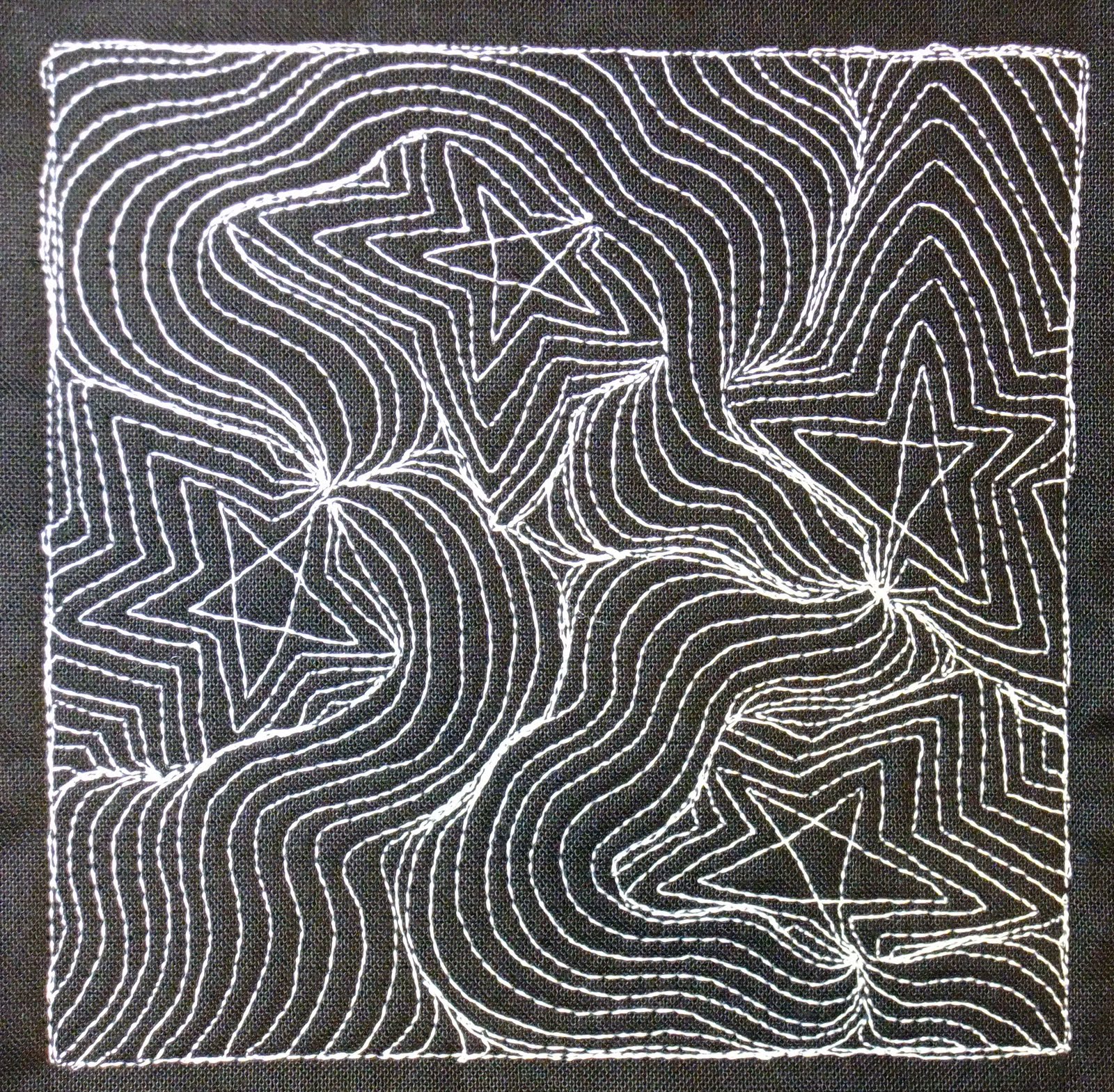 The Free Motion Quilting Project Day 283 Starry Sky