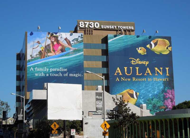 Disney Aulani Hawaii billboard