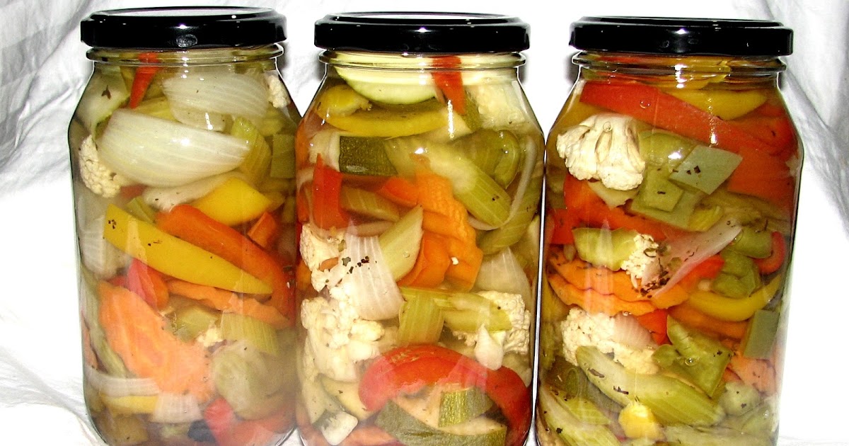 Food Preserving Jardinière (Pickled Garden Vegetables)