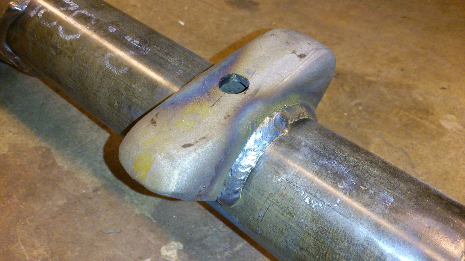 DinnerHill Rear axle spring perch welding