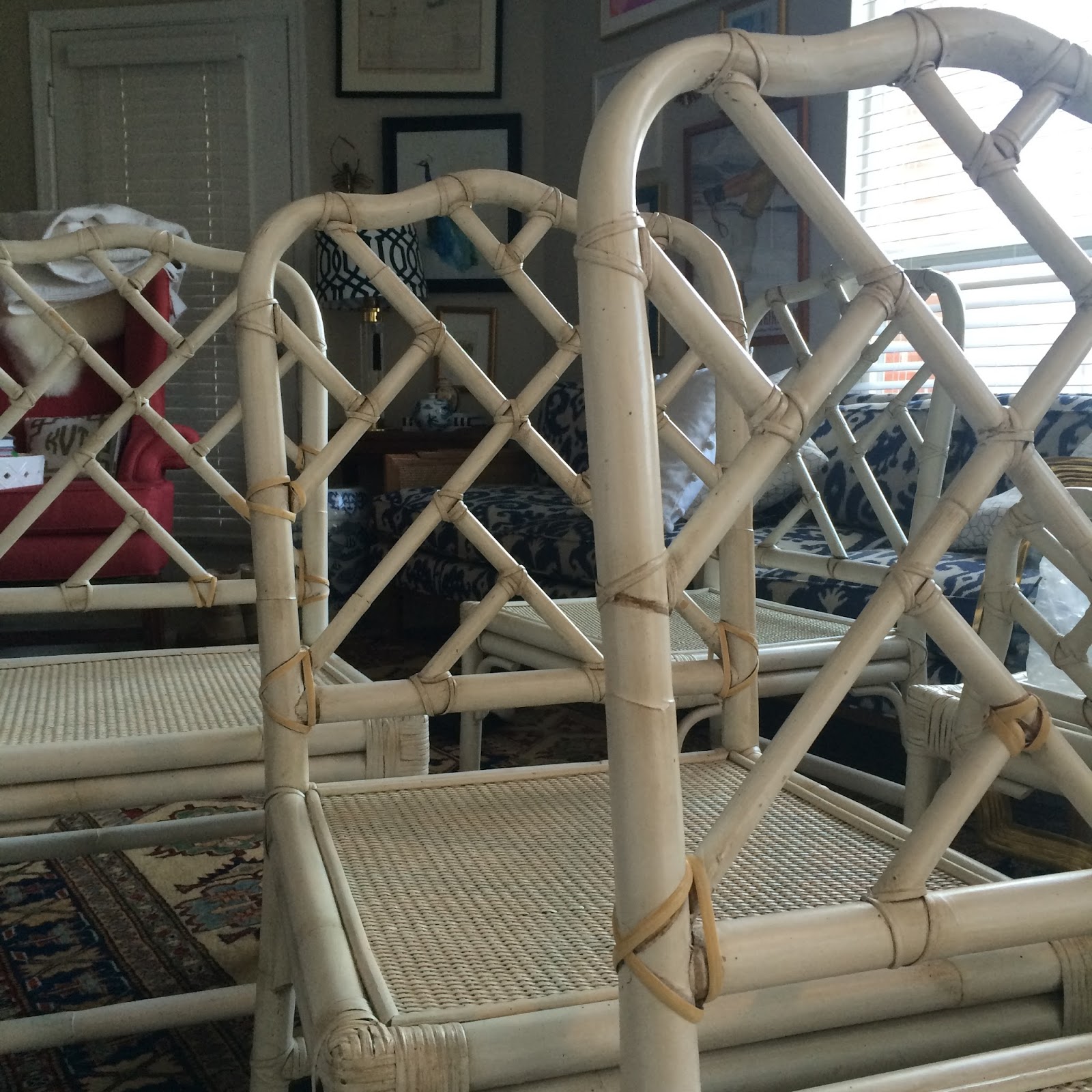 Chinese Chippendale Chairs DIY Update Stripes and Whimsy