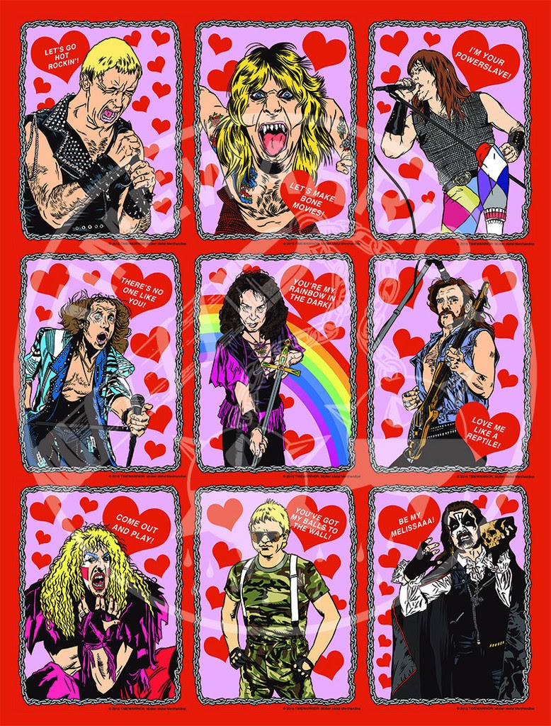 Wonderful Wonderblog: Heavy Metal Heroes Valentine's Day Cards