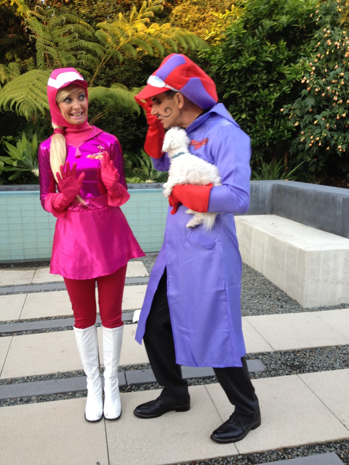 Ufficiali Wacky Races Penelope Pitstop Dick Dastardly Muttley Costume 