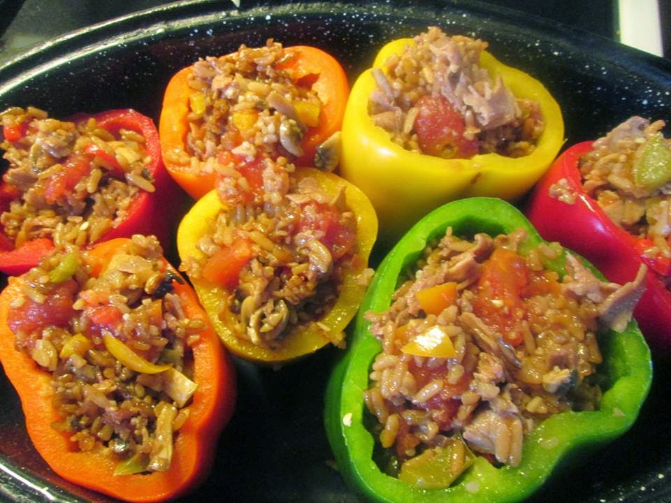 Recipe Rebels DELI ROAST BEEF AND RICE STUFFED PEPPERS