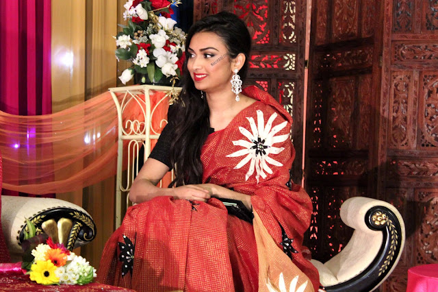 Asian Make-Up Look with a Sari 