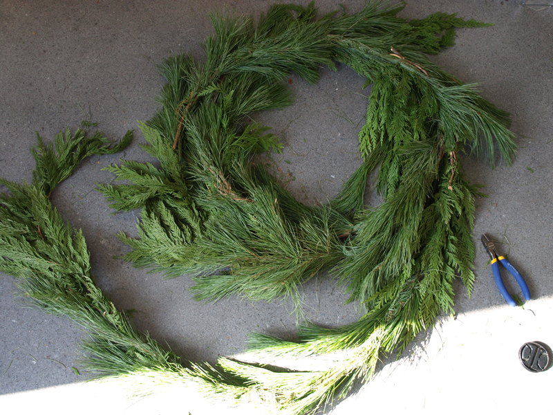 How to Make a Wreath from Garland (No Special Skills Required!) Less
