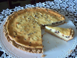 Crostata con ricotta e gocce di cioccolato