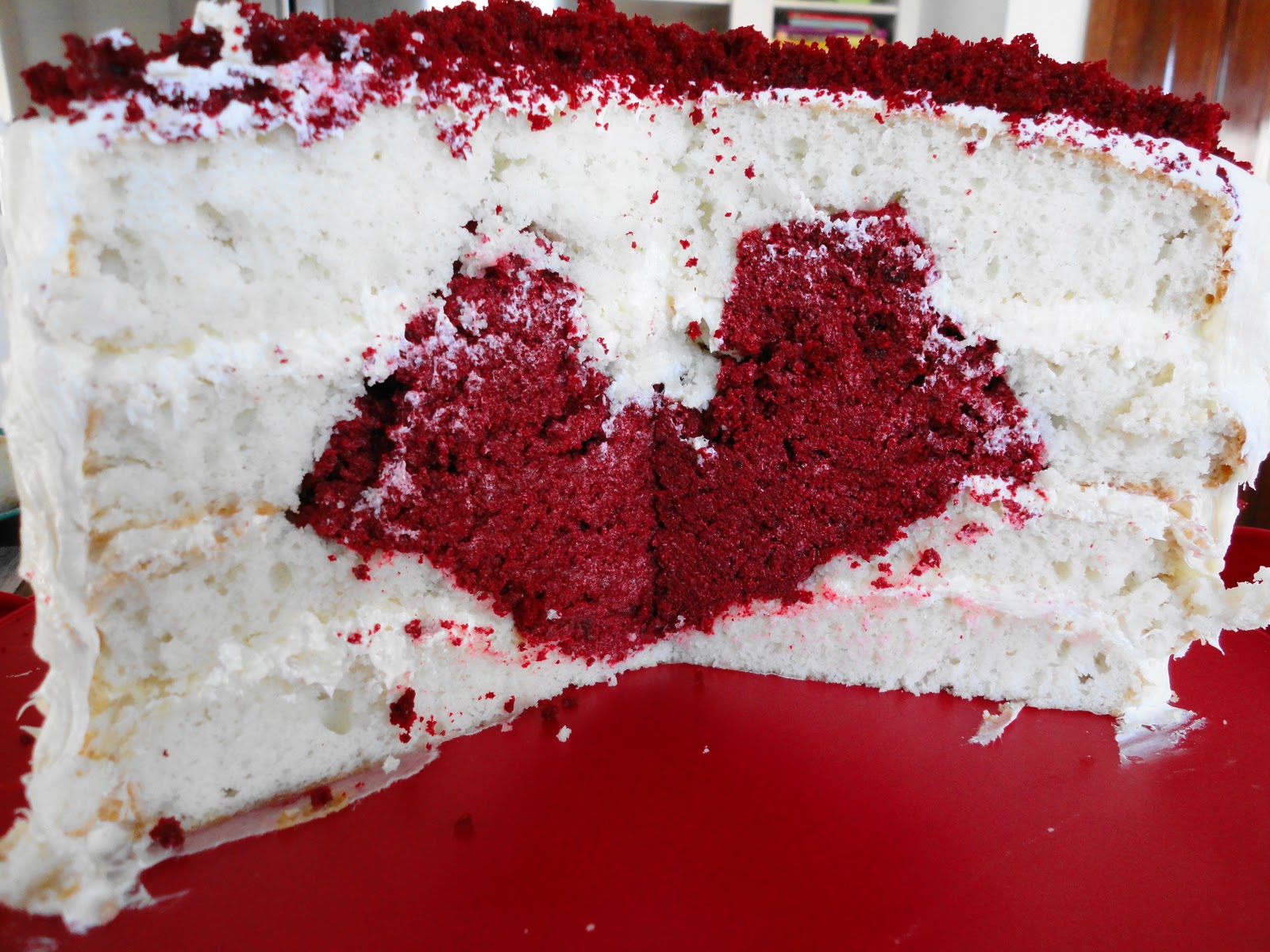 Vanilla Bean Red Velvet Valentine Cake
