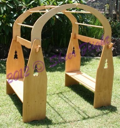 wooden play arch