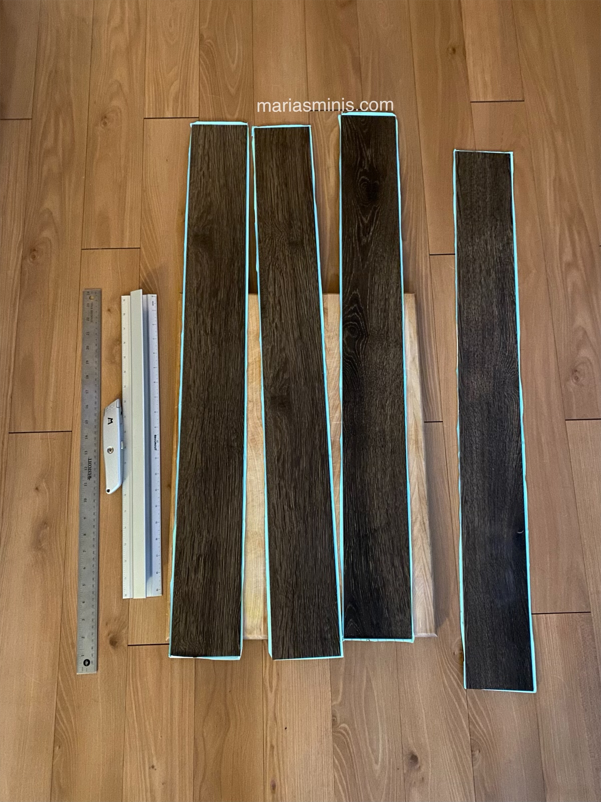 Dollhouse Flooring From Actual Vinyl Flooring