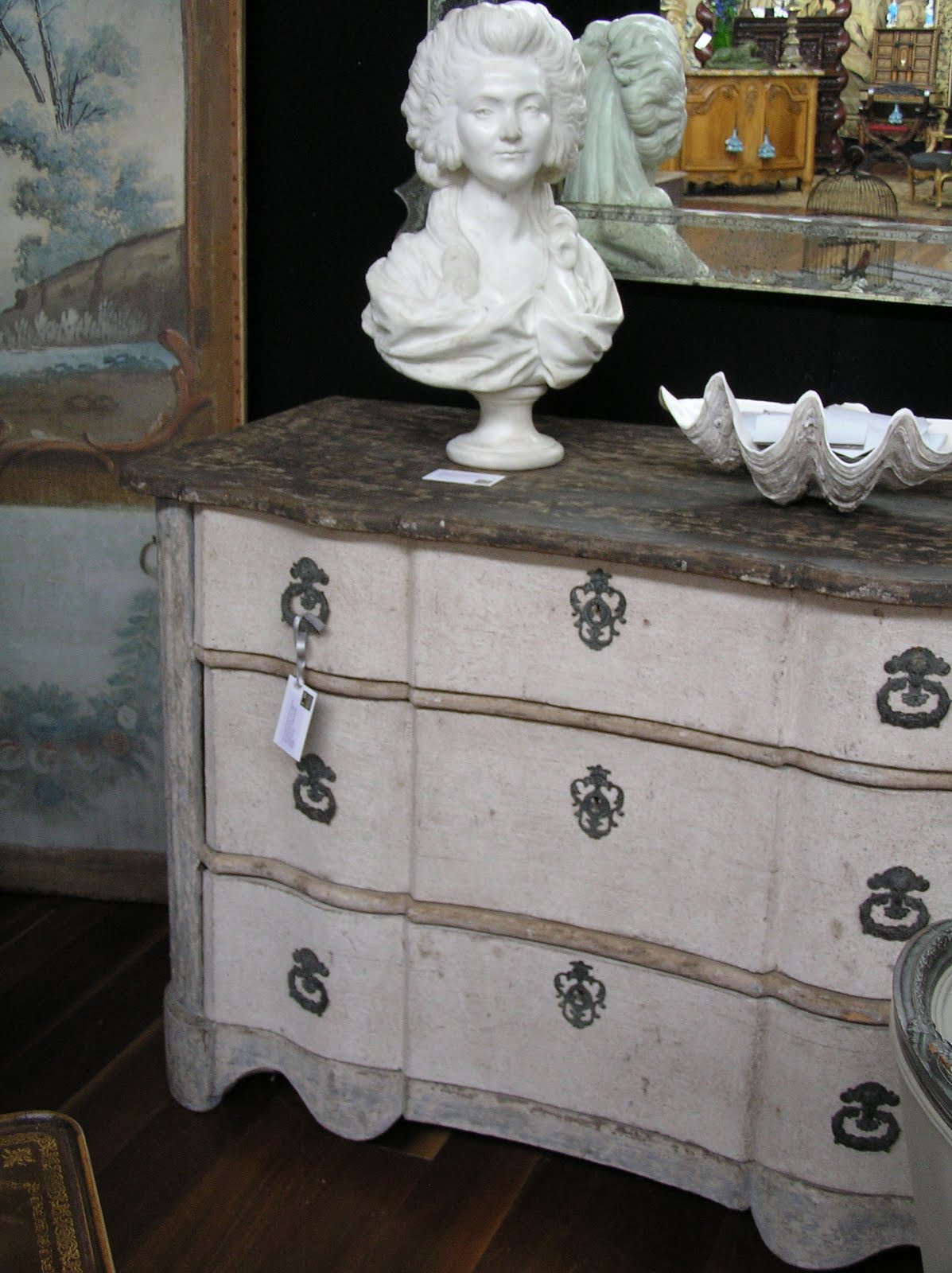 The Drill Hall Emporium stylish French antiques at Melbourne antiques fair