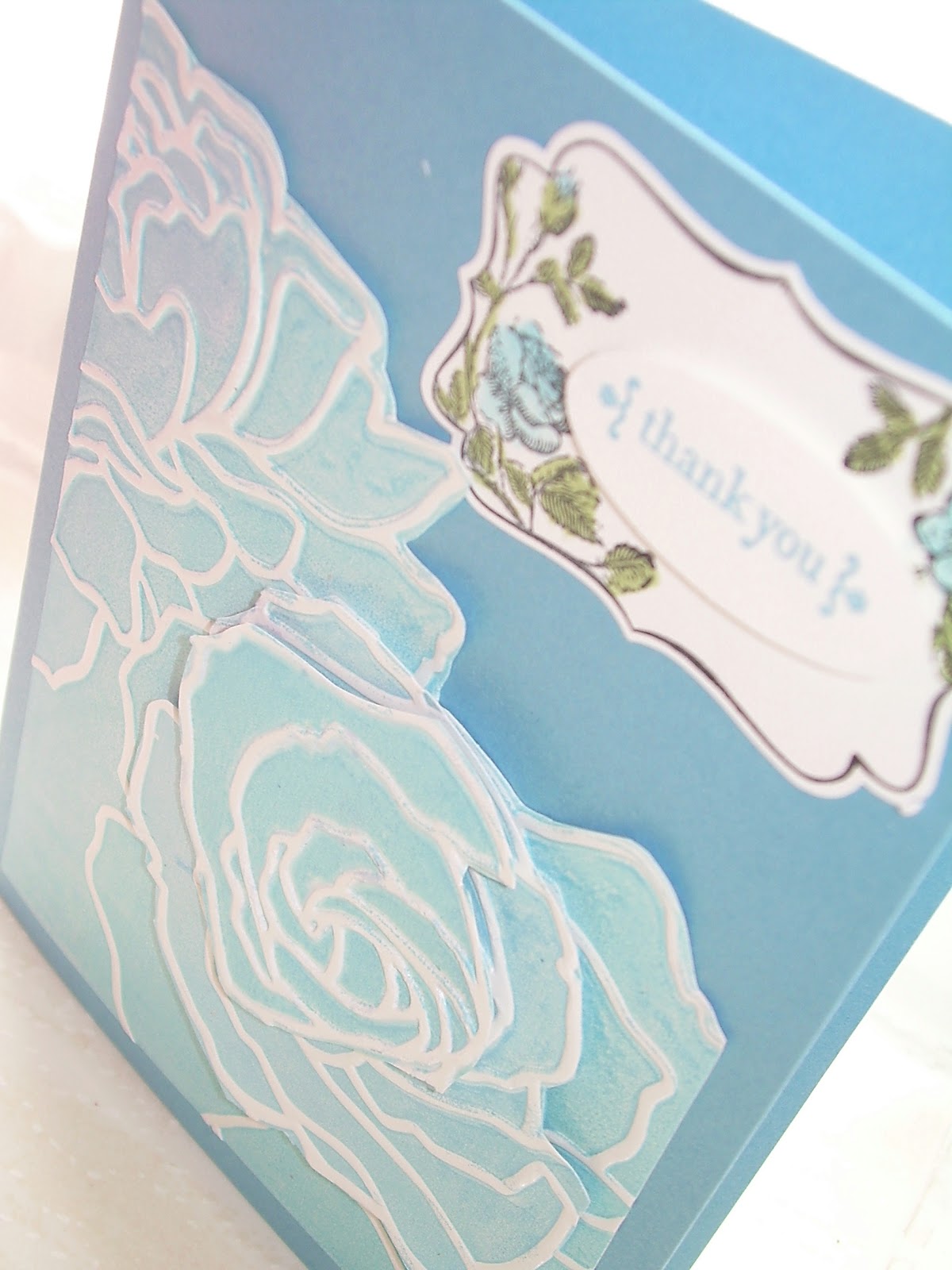 elizabeth's craft room Brayered Embossed Technique