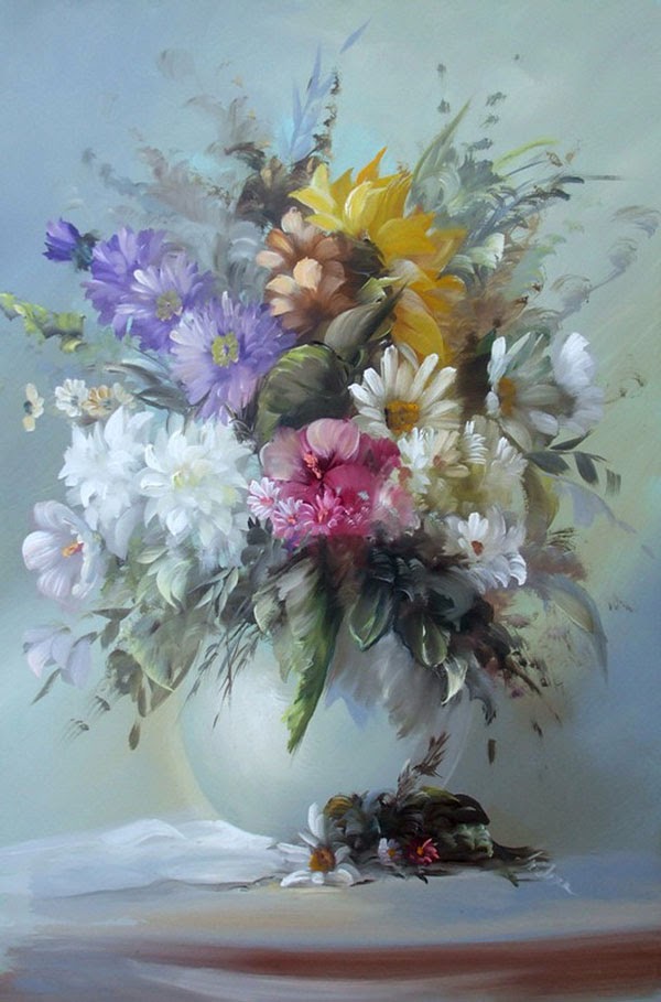 16 Amazing Flower Paintings by Szechenyi Szidonia Bouquet Paintings