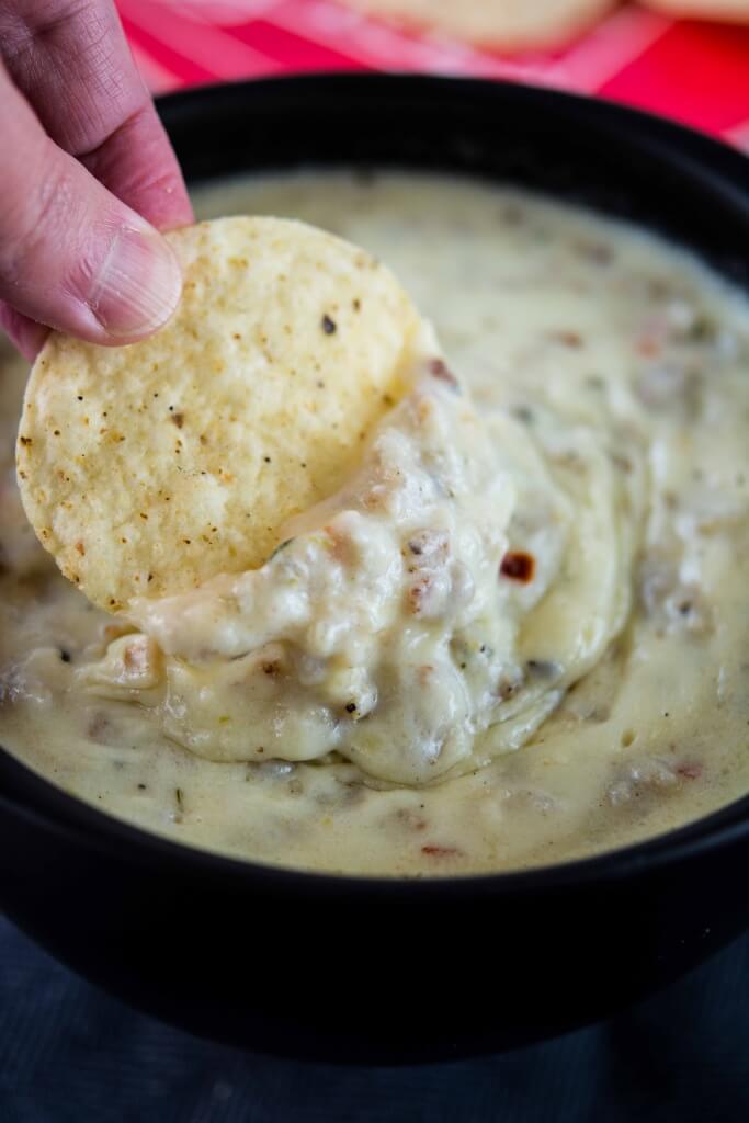 Slow Cooker Sausage and Pepper Jack Cheese Dip from Slow Cooker Gourmet Slow Cooker or