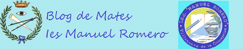 Blog de Mates  -     Ies Manuel Romero