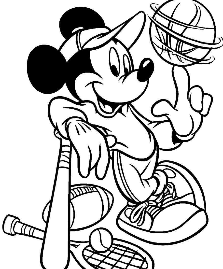 desenhos para colorir mikey e os esportes colorir desenhos