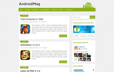 Android Mag Blogger Teması